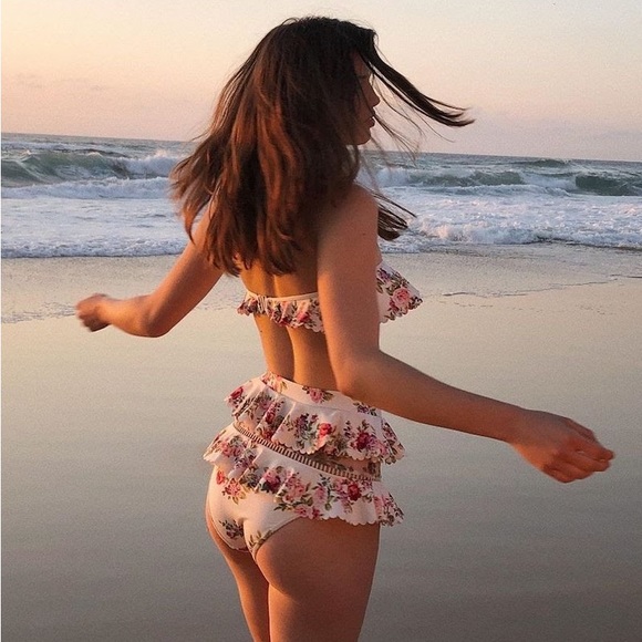 NWT Zimmermann Honour Floral Scallop Bikini - Picture 4 of 5